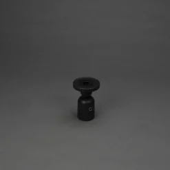 LED-Akku-Tischlampe Nantes, schwarz, Alu, IP54, Dimmer, CCT