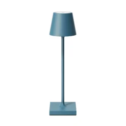 LED-Akkutischlampe Nuindie pocket, blau, IP54, dimmbar