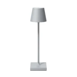 LED-Akkutischlampe Nuindie pocket, grau, IP54, dimmbar