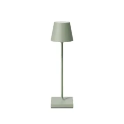 LED-Akkutischlampe Nuindie pocket, salbeigrün, IP54, dimmbar