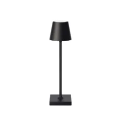 LED-Akkutischlampe Nuindie pocket, schwarz, IP54, dimmbar
