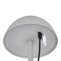LED-Akku-Tischlampe Ricardo, grau, Höhe 30 cm, Kunststoff