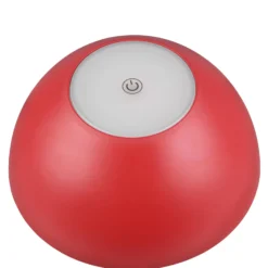 LED-Akku-Tischlampe Ricardo, rot, Höhe 30 cm, Kunststoff