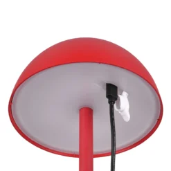 LED-Akku-Tischlampe Ricardo, rot, Höhe 30 cm, Kunststoff