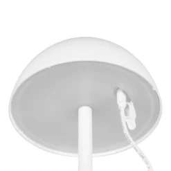 LED-Akku-Tischlampe Ricardo, weiß, Höhe 30 cm, Kunststoff