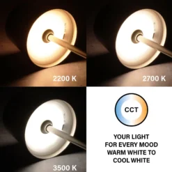LED-Akku-Tischlampe Roxi, nickelfarben, Metall, IP54, Dimmer