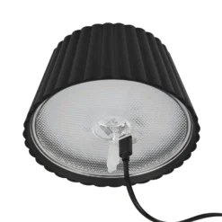 LED-Akku-Tischlampe Suarez, schwarz, Höhe 39 cm, Metall
