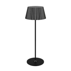 LED-Akku-Tischlampe Suarez, schwarz, Höhe 39 cm, Metall