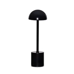 LED-Akku-Tischlampe Taten, schwarz, Höhe 30 cm, Metall
