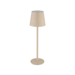LED-Akku-Tischlampe Vannie, sandfarben, Höhe 36 cm, IP44
