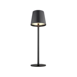 LED-Akku-Tischlampe Vannie, schwarz, Höhe 36 cm, IP44