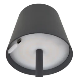 LED-Akku-Tischlampe Vannie, schwarz, Höhe 36 cm, IP44