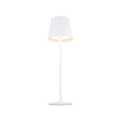 LED-Akku-Tischlampe Vannie, weiß, Höhe 36 cm, IP44