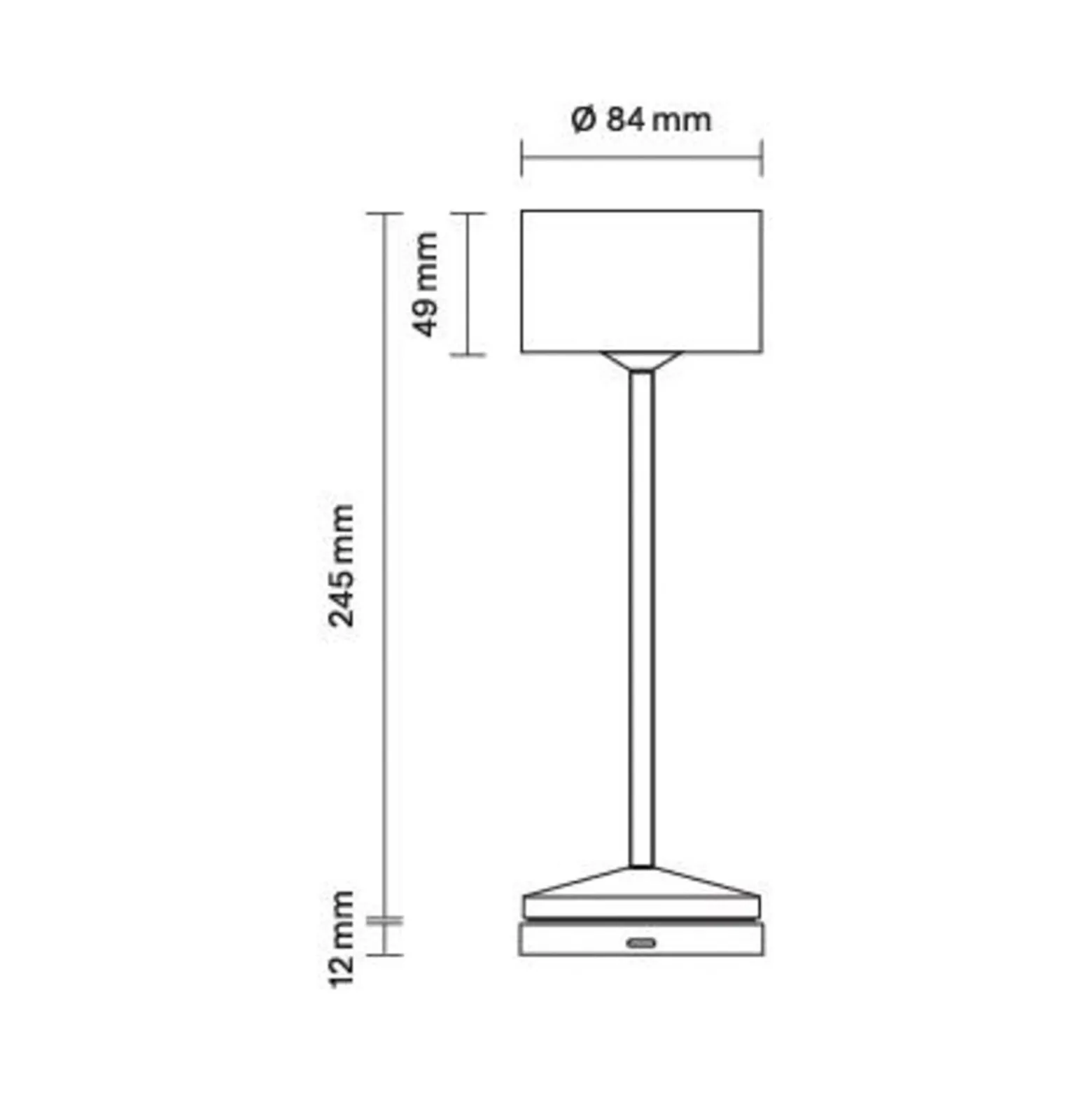 LED-Akku-Tischlampe Veluna, grün, Höhe 25 cm, IP44, dim, CCT