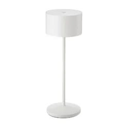 LED-Akku-Tischlampe Veluna, weiß, Höhe 25 cm, IP44, dim, CCT