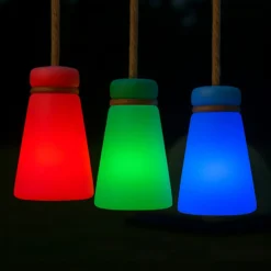 LED-Akku-Tischleuchte Bruno 3.000 K, RGB, weiß