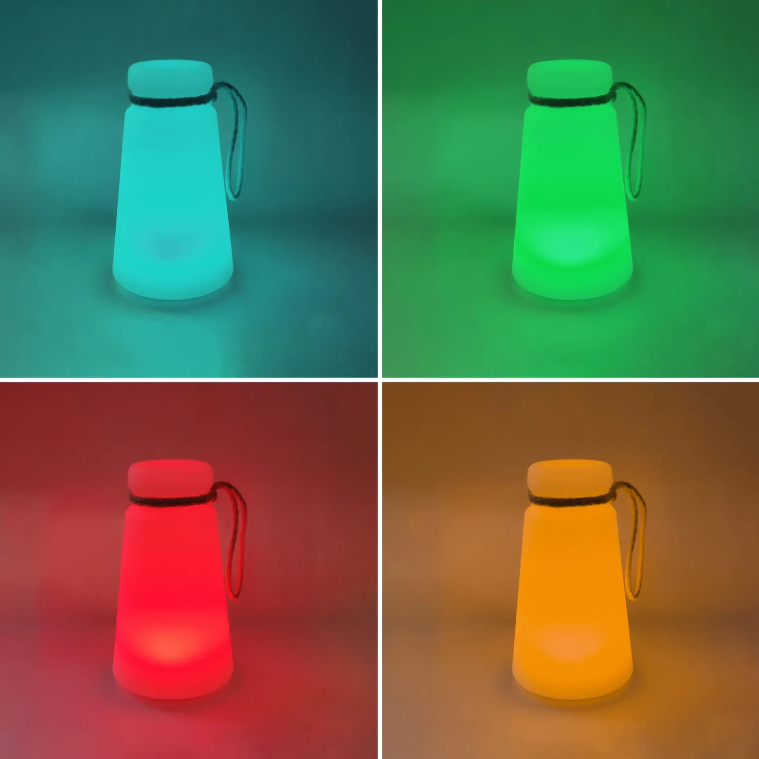 LED-Akku-Tischleuchte Bruno 3.000 K, RGB, weiß