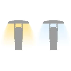 LED-Akku-Tischleuchte Camping, schwarz, Aluminium, PMMA, CCT