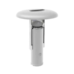 LED-Akku-Tischleuchte Camping, weiß, Aluminium, PMMA, CCT
