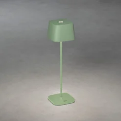 LED-Akku-Tischleuchte Capri, Höhe 36 cm, grün-grau, IP54