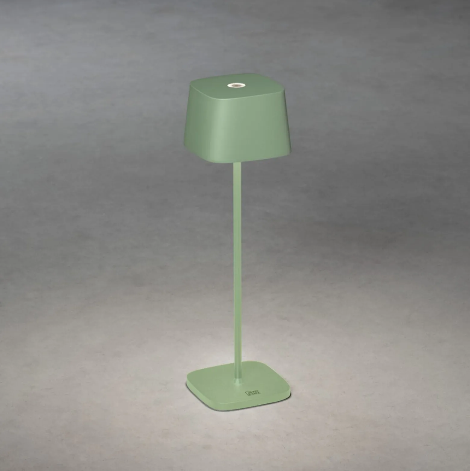 LED-Akku-Tischleuchte Capri, Höhe 36 cm, grün-grau, IP54