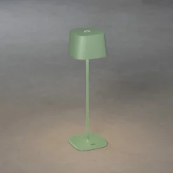 LED-Akku-Tischleuchte Capri, Höhe 36 cm, grün-grau, IP54
