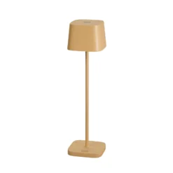 LED-Akku-Tischleuchte Capri, Höhe 25 cm, sandfarben, IP54