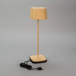 LED-Akku-Tischleuchte Capri, Höhe 36 cm, sandfarben, IP54