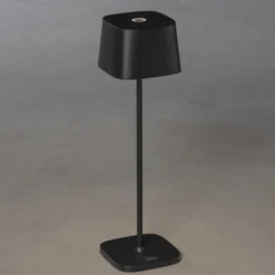 LED-Akku-Tischleuchte Capri, Höhe 36 cm, schwarz, IP54