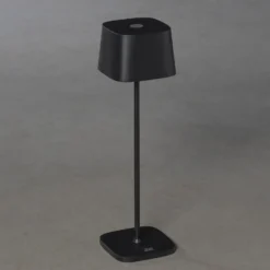 LED-Akku-Tischleuchte Capri, Höhe 36 cm, schwarz, IP54
