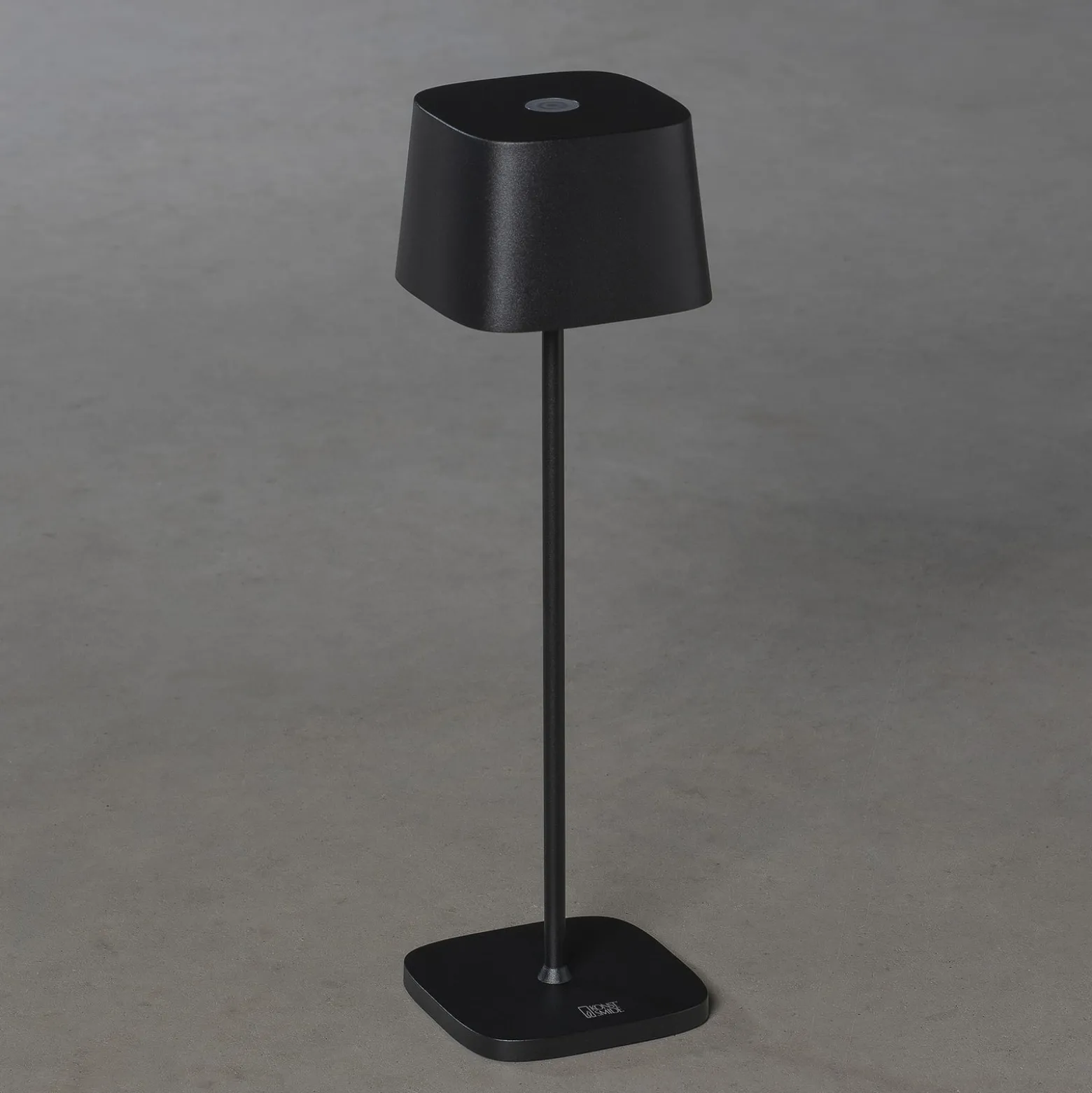 LED-Akku-Tischleuchte Capri, Höhe 36 cm, schwarz, IP54