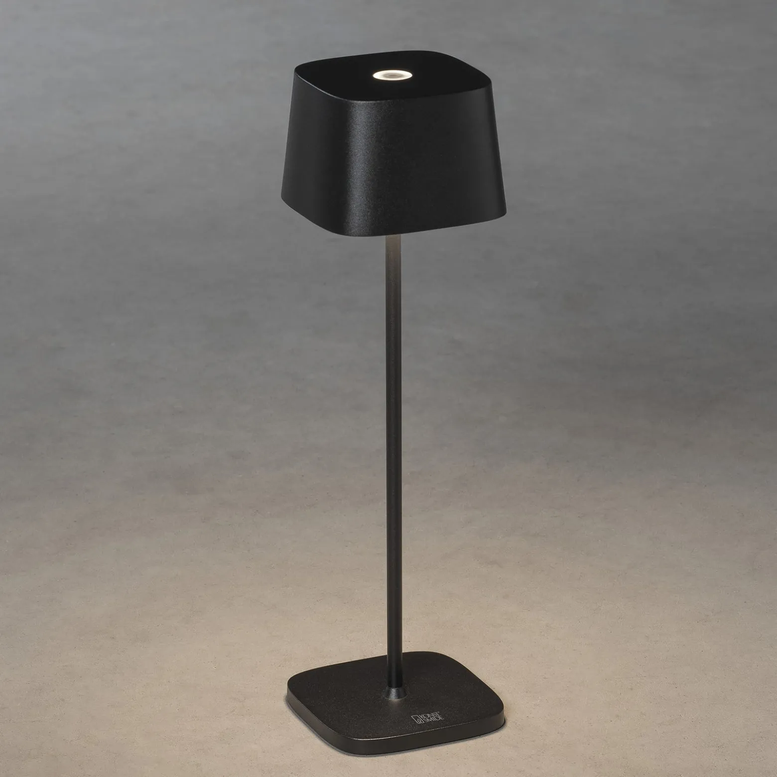 LED-Akku-Tischleuchte Capri, Höhe 36 cm, schwarz, IP54