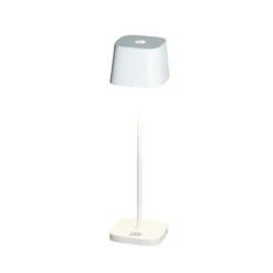 LED-Akku-Tischleuchte Capri, Höhe 25 cm, weiß, IP54