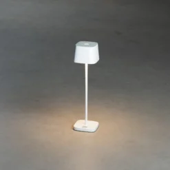 LED-Akku-Tischleuchte Capri, Höhe 25 cm, weiß, IP54