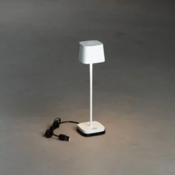LED-Akku-Tischleuchte Capri, Höhe 25 cm, weiß, IP54