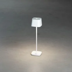 LED-Akku-Tischleuchte Capri, Höhe 25 cm, weiß, IP54