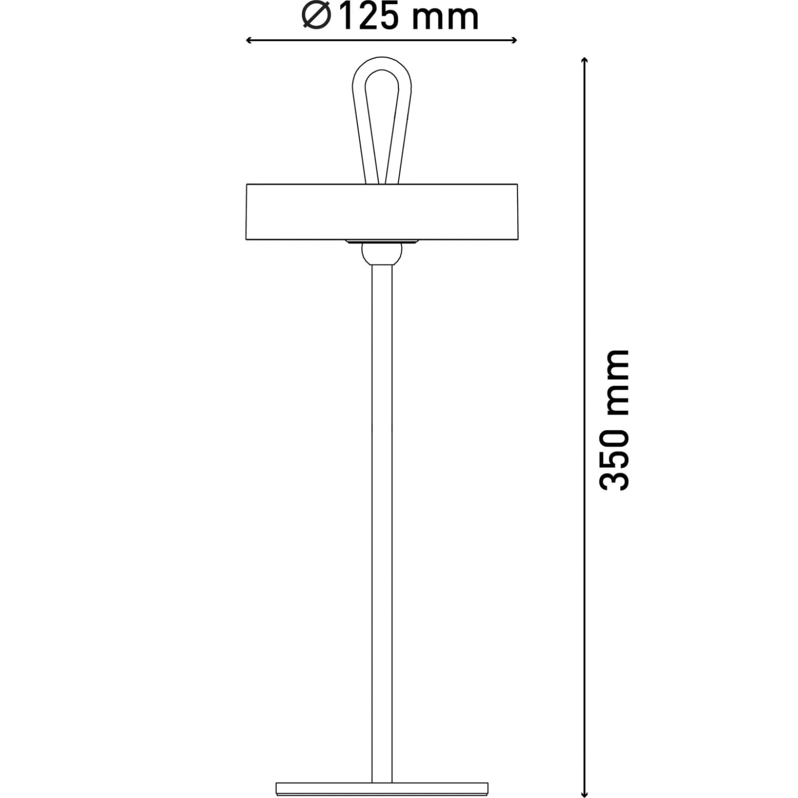 LED-Akku-Tischleuchte Ella, magnetisch, grau