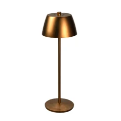 LED-Akku-Tischleuchte Eze, matt-kupfer, 32 cm, IP54, USB
