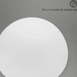 LED-Akku-Tischleuchte Fungo, aufladbar, weiß