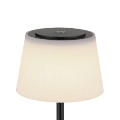 LED-Akku-Tischleuchte Gregoir, schwarz matt, Höhe 38 cm, CCT