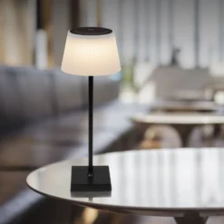 LED-Akku-Tischleuchte Gregoir, schwarz matt, Höhe 38 cm, CCT