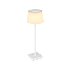 LED-Akku-Tischleuchte Gregoir, weiß matt, Höhe 38 cm, CCT