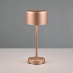 LED-Akku-Tischleuchte Jeff, coffee, Höhe 30 cm, Metall