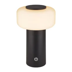 LED-Akku-Tischleuchte Juna, anthrazit, IP44, dimmbar, 20 cm