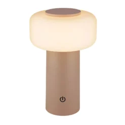 LED-Akku-Tischleuchte Juna, beige, IP44, dimmbar, 20 cm