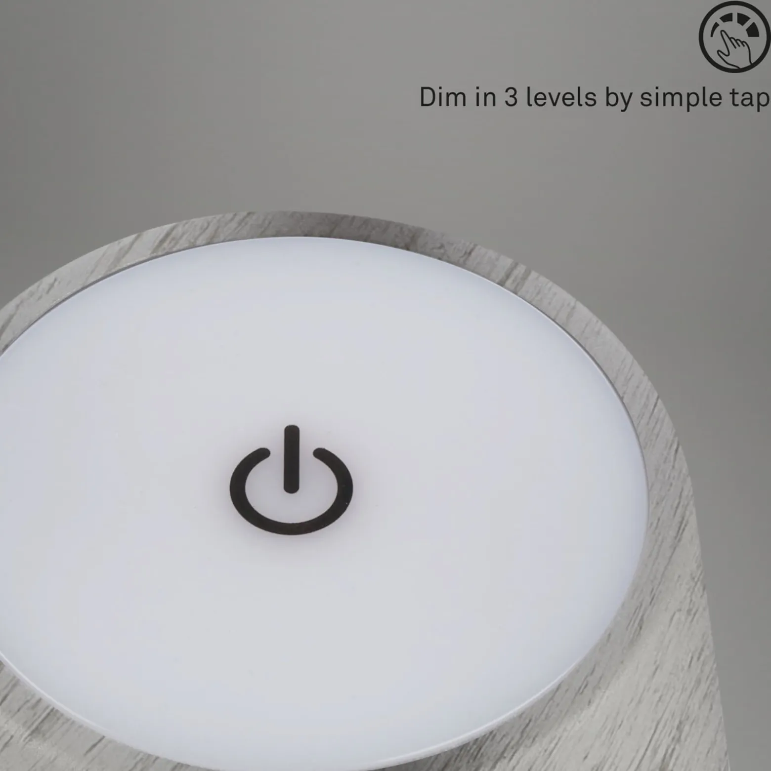 LED-Akku-Tischleuchte Kiki, antik silber, IP44, 3.000K