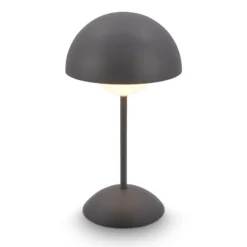 LED-Akku-Tischleuchte Kugle, anthrazit, Metall, IP44, dim.