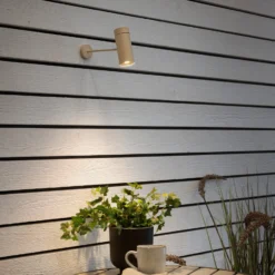 LED-Akku-Tischleuchte Multi, sandfarben, Höhe 30 cm, IP54