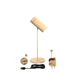 LED-Akku-Tischleuchte Multi, sandfarben, Höhe 30 cm, IP54