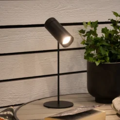 LED-Akku-Tischleuchte Multi, schwarz, Höhe 30 cm, IP54